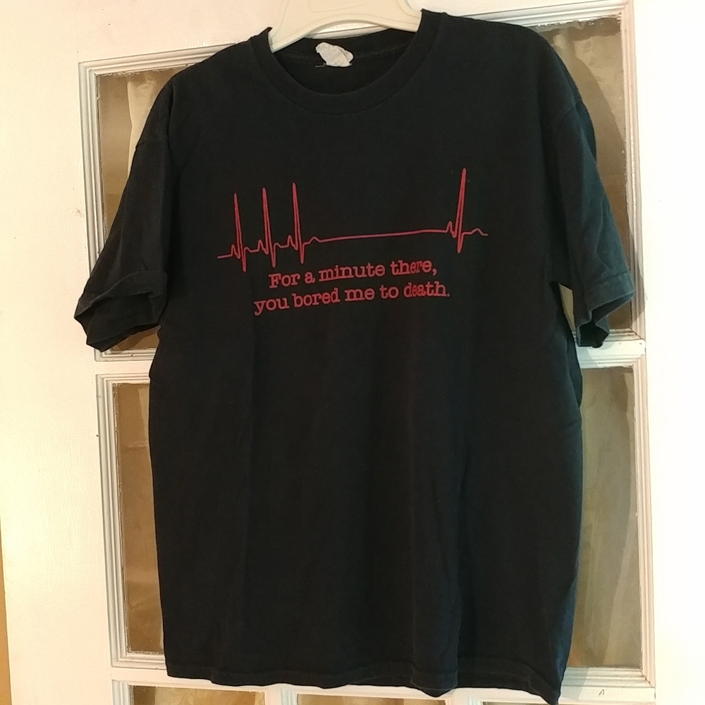 Gildan - black t-shirt (a man or woman could wear it)